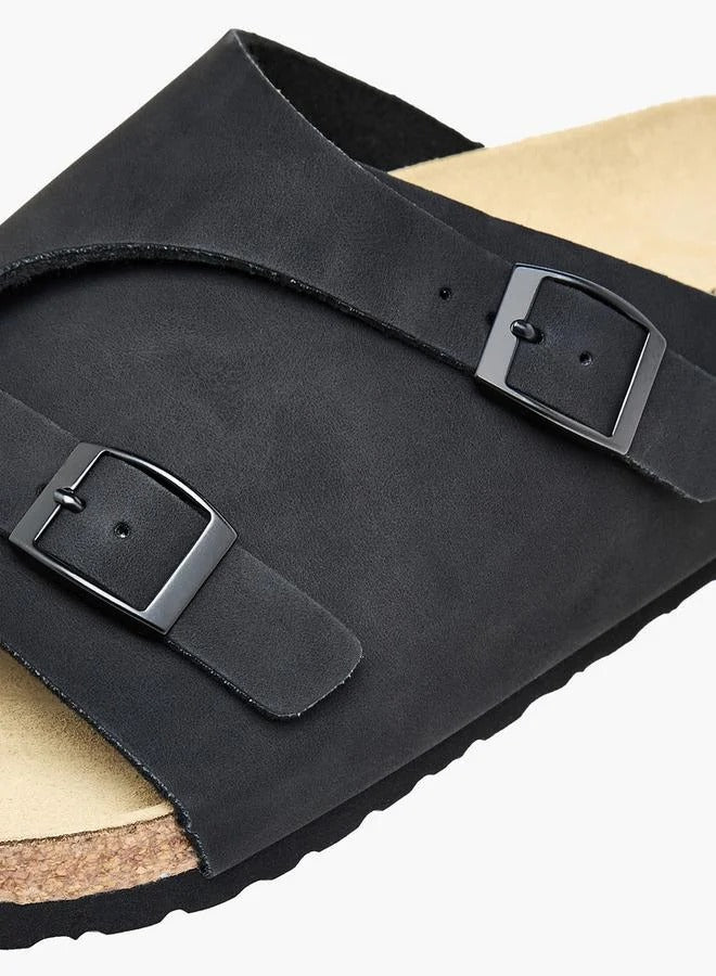 Buckle Details Sandal Men by Le Confort Black