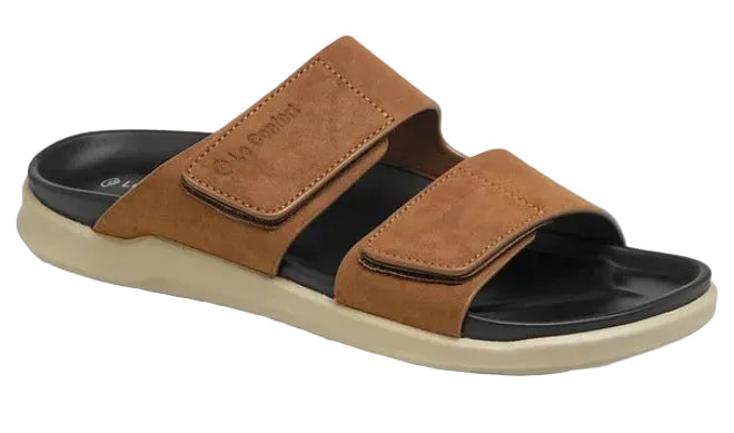 Mens Comfort Sandal by Le Confort Brown