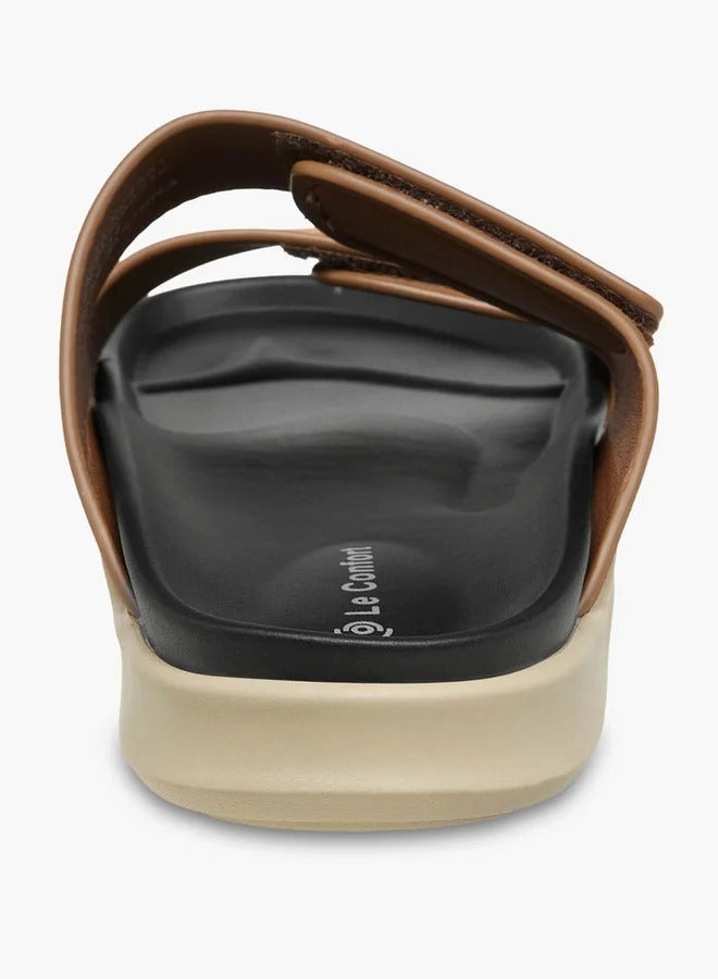 Mens Comfort Sandal by Le Confort Brown