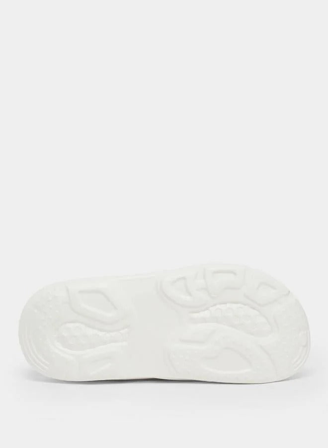 Styli Contrast Trim Clogs White for Men