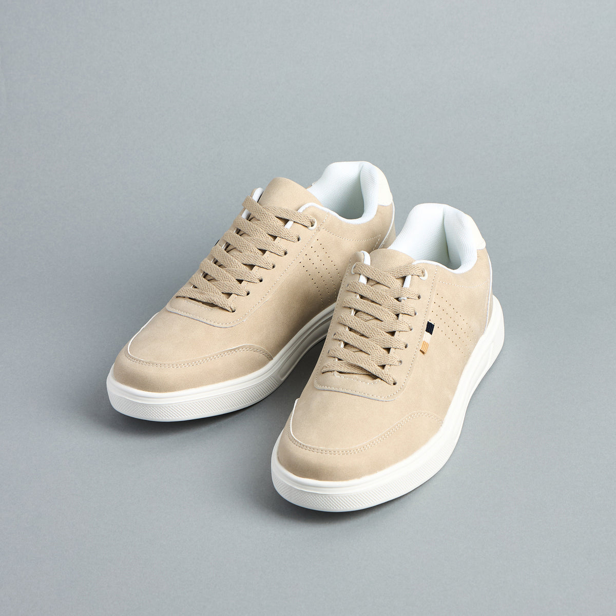 Max Textured Plimsole Slip-on Shoes Cream for Men - image 1