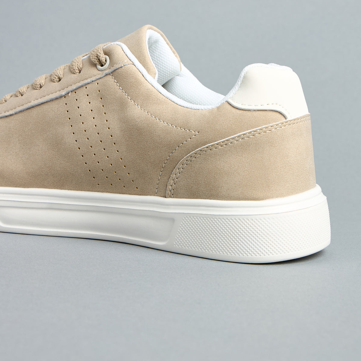 Max Textured Plimsole Slip-on Shoes Cream for Men - image 5