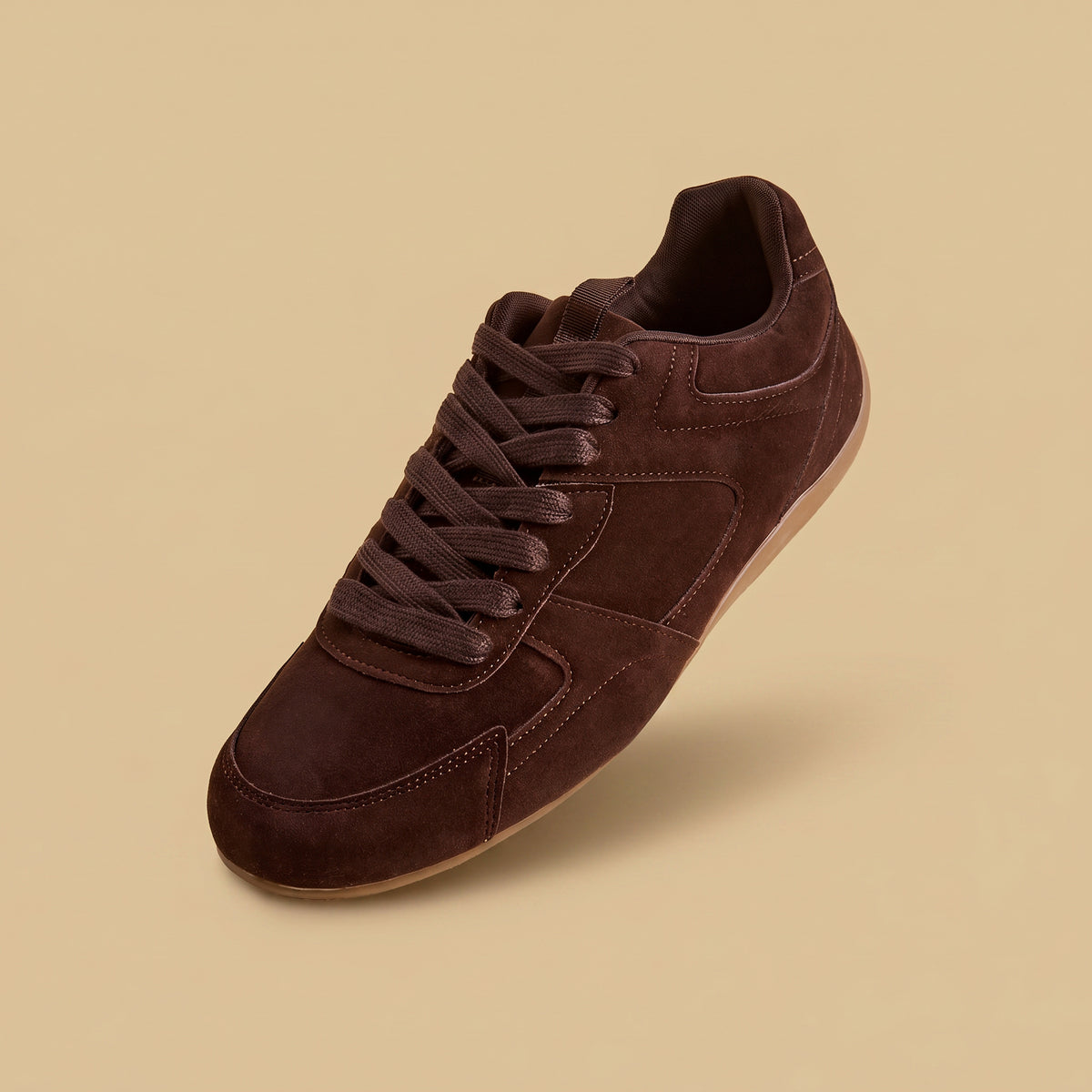 Max Plain Lace-Up Sports Shoes Brown for Men - image 2