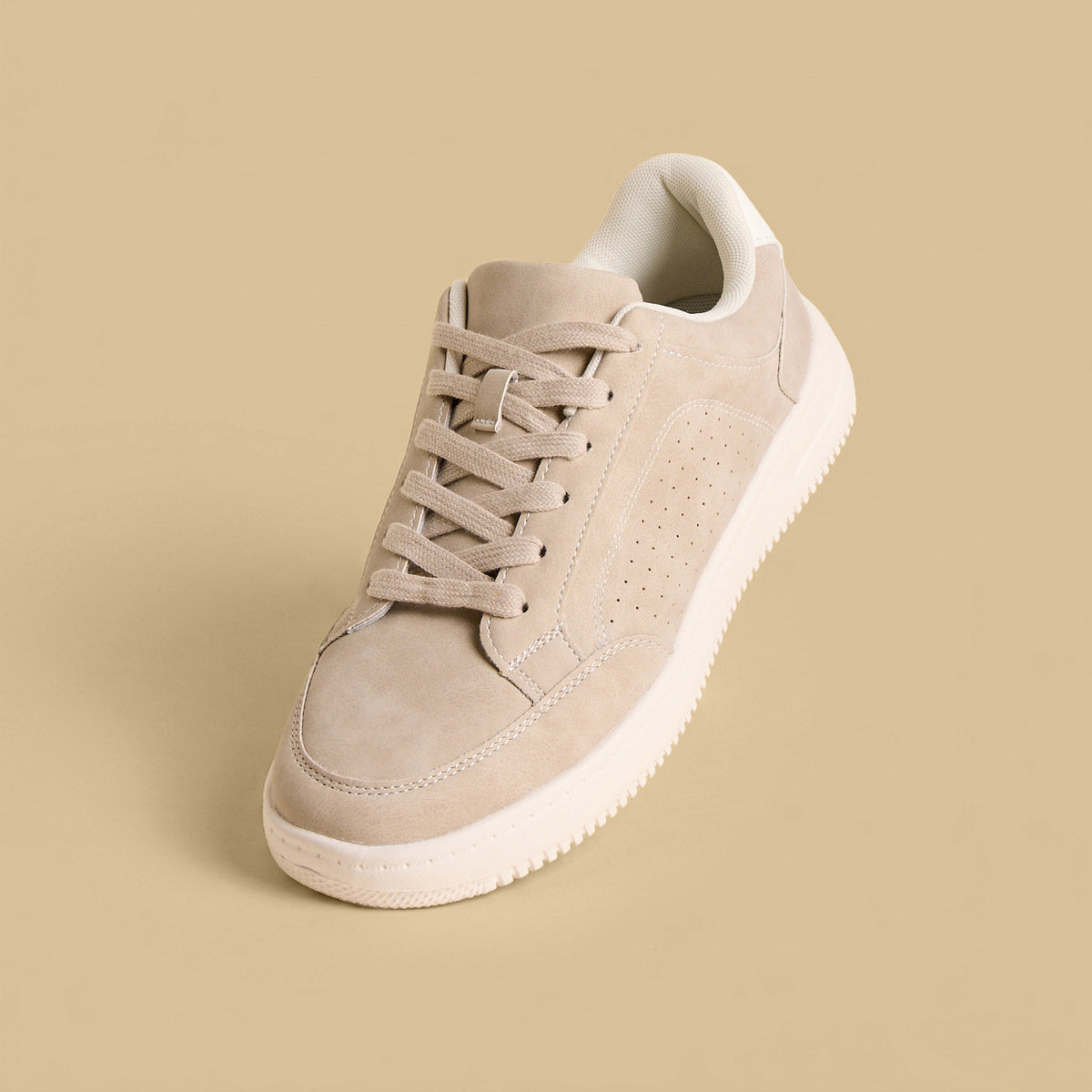 Max Plain Lace-Up Sports Shoes Cream for Men - image 5