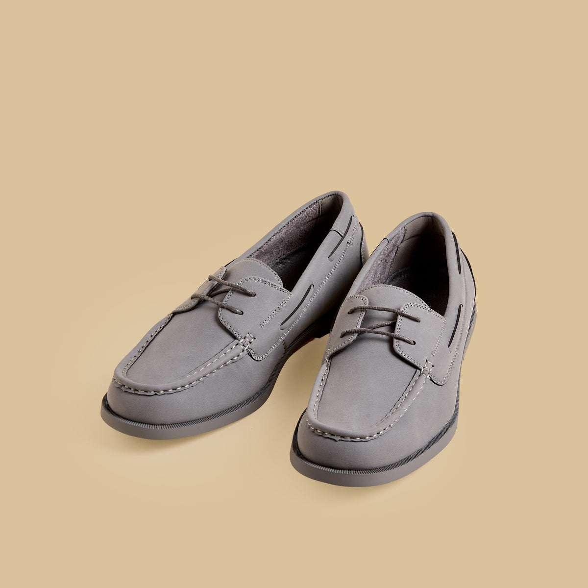 Max Stitch Detail Lace-Up Shoes Grey for Men - image 1