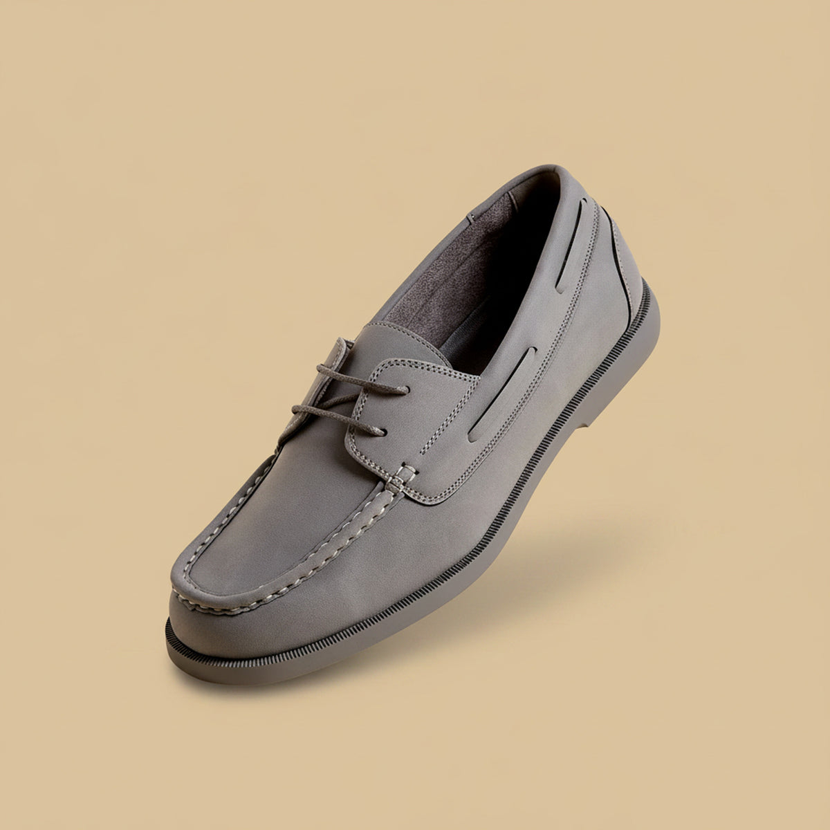 Max Stitch Detail Lace-Up Shoes Grey for Men - image 2