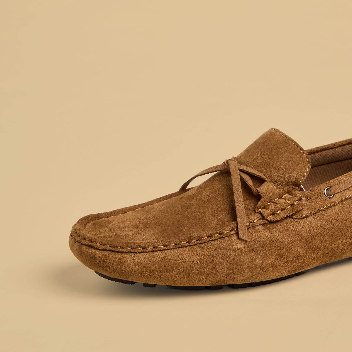 Max Bow Trim Slip-On Loafers Brown for Men - image 4