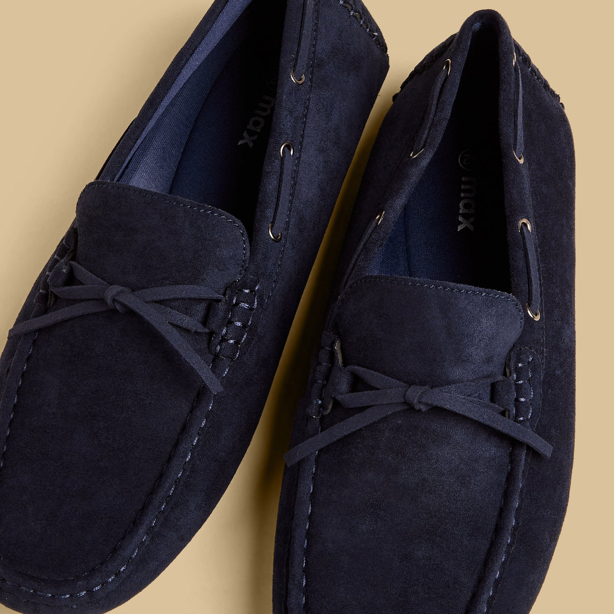 Max Bow Trim Slip-On Loafers Blue for Men - image 3
