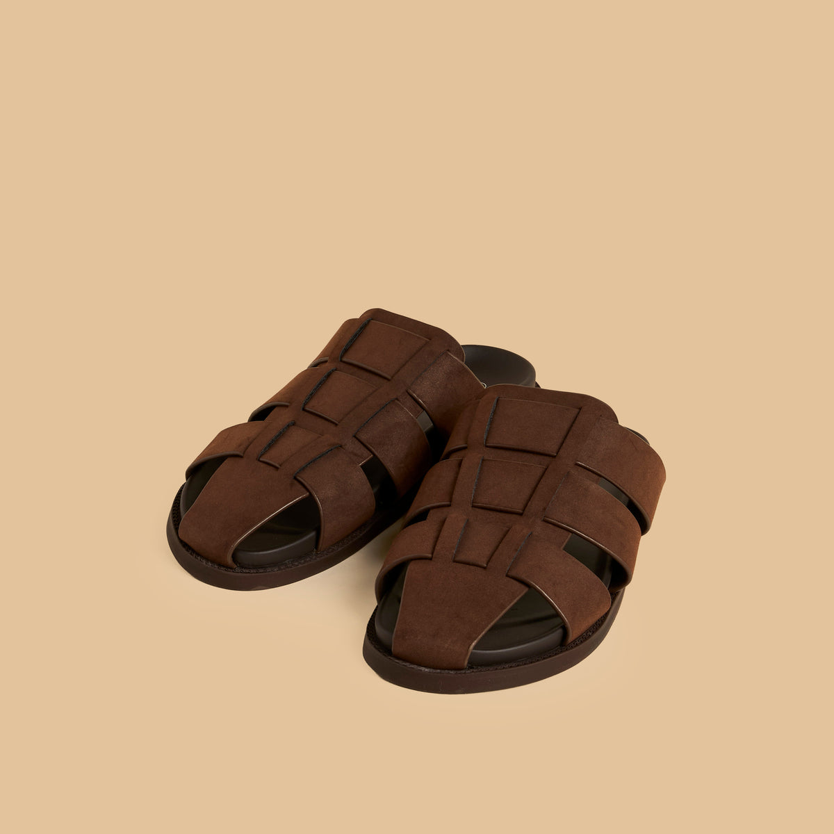 Max Strappy Slip-On Sandals Brown for Men - image 1