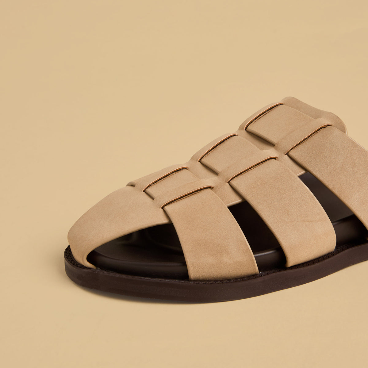 Max Strappy Slip-On Sandals Cream for Men - image 4