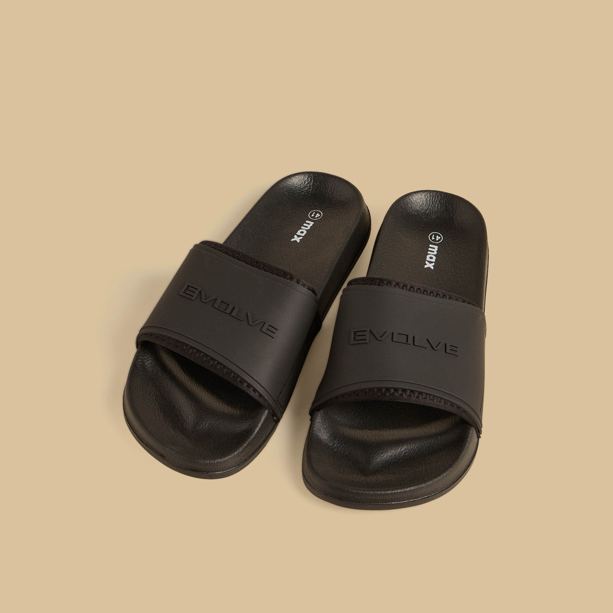 Max Embossed Slides Black for Men - image 1