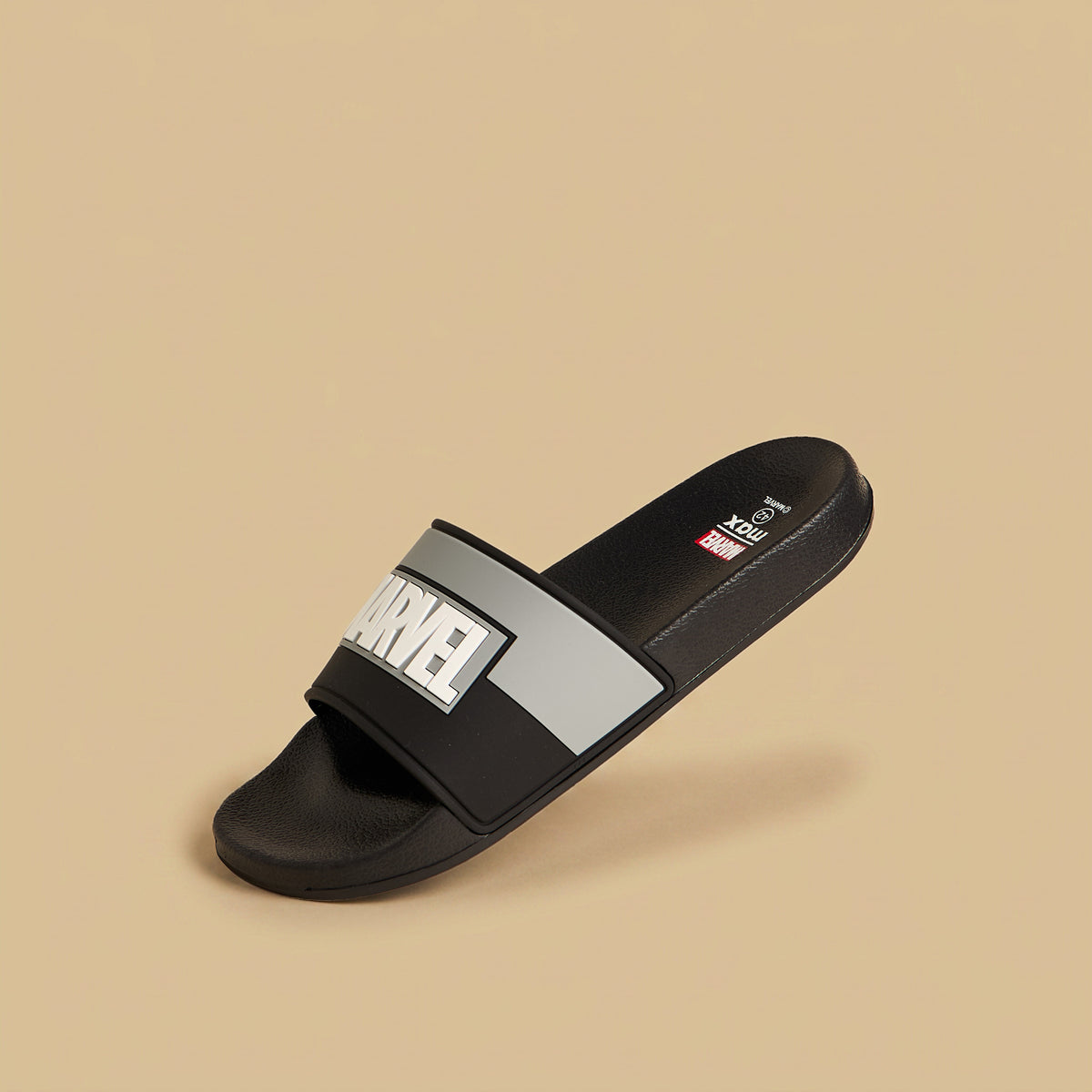 Max Marvel Embossed Slides Black for Men - image 1