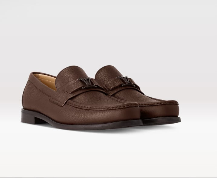 LV MAjor Loafer Grain Brown