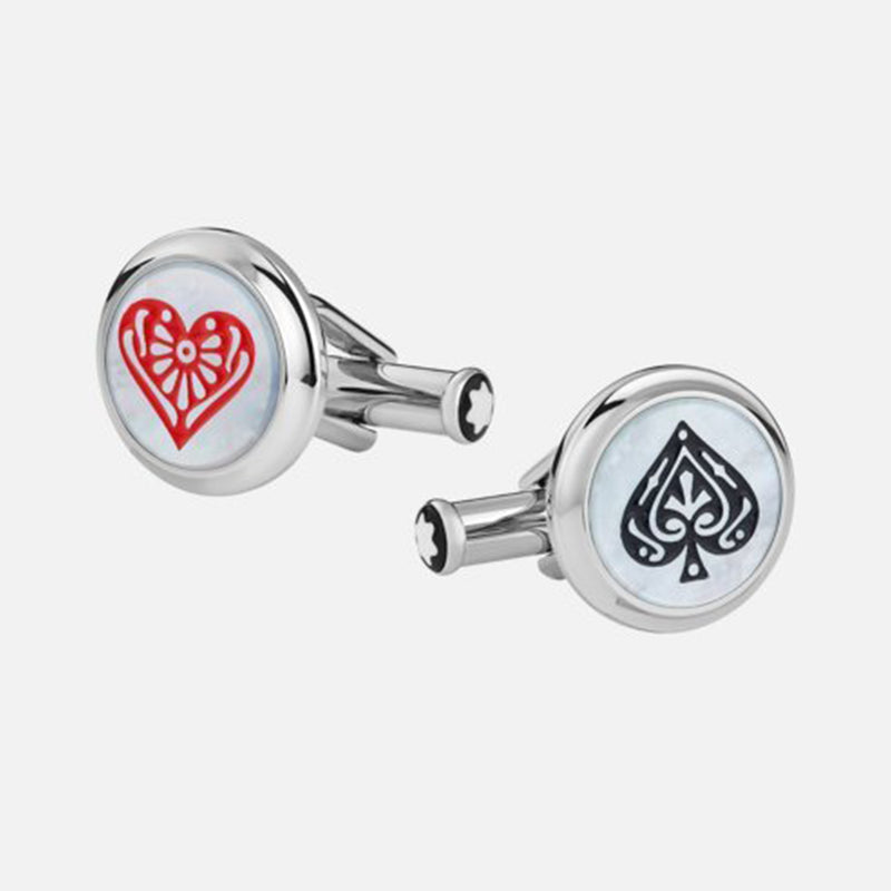 Meisterstück Tribute to the Book Spade & Heart Cufflinks