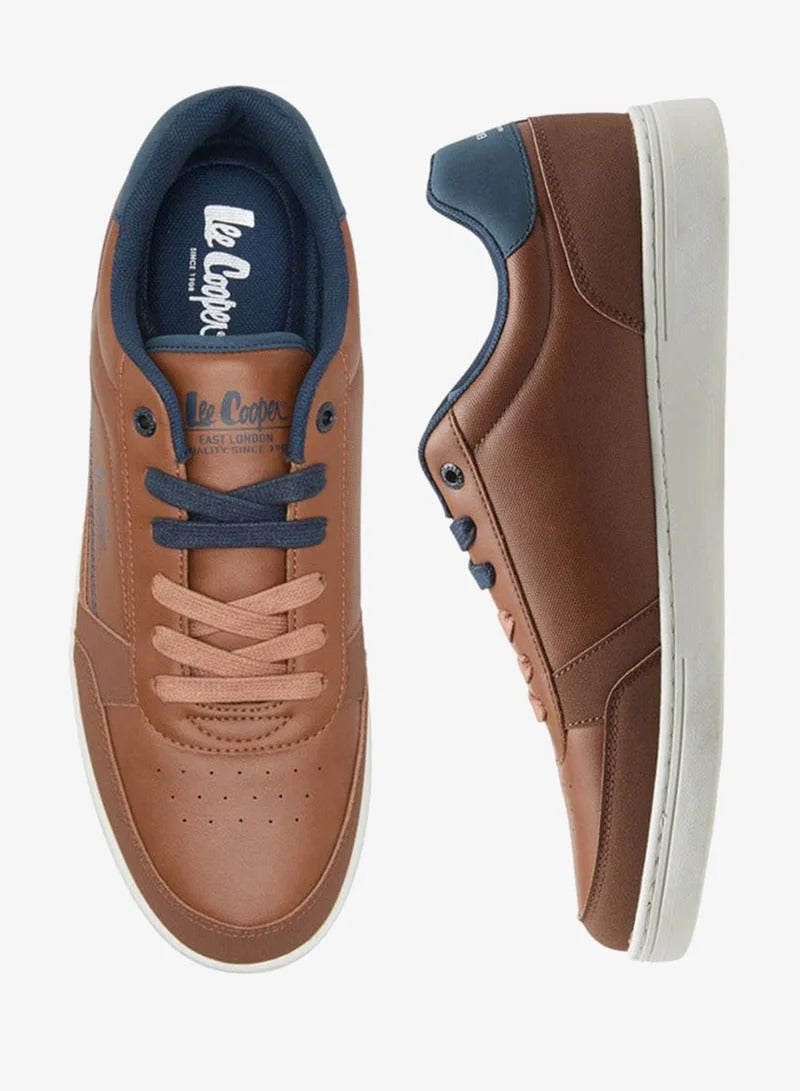 Lee Cooper Men's Solid Lace-Up Sneakers