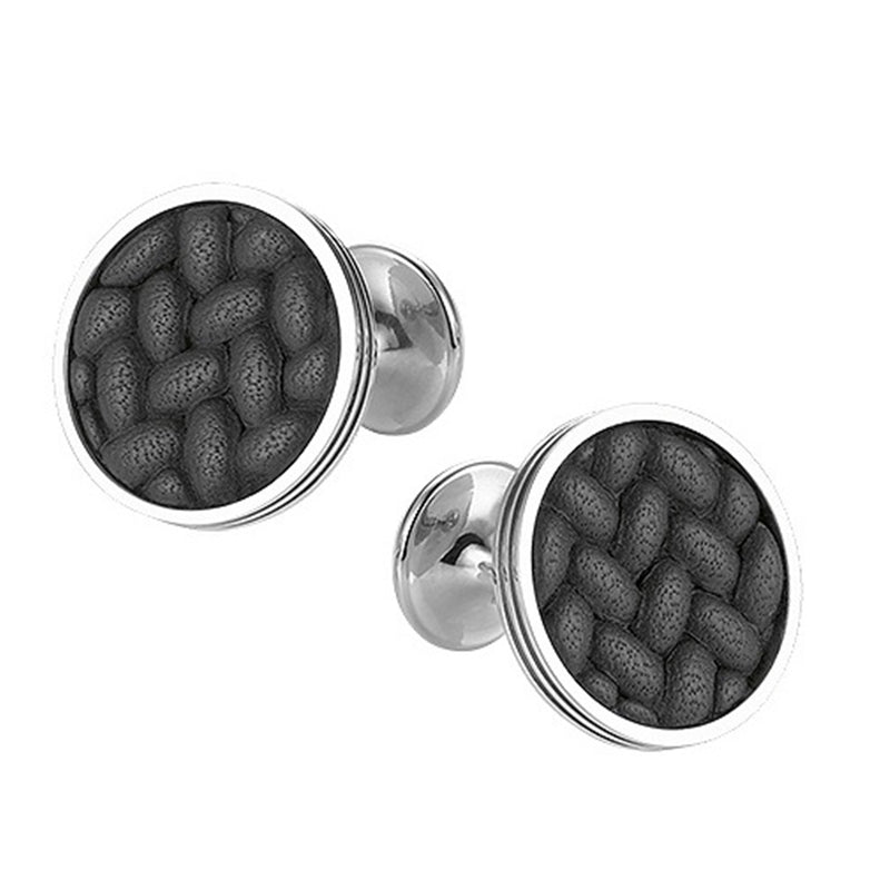 Montblanc Grain mono Leather inlay Cufflinks