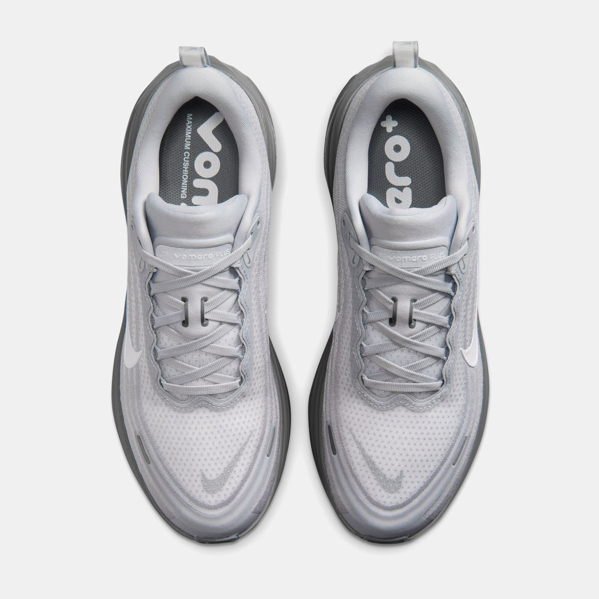 Nike Vomero Plus Wolf Grey men's road running shoes - view 4