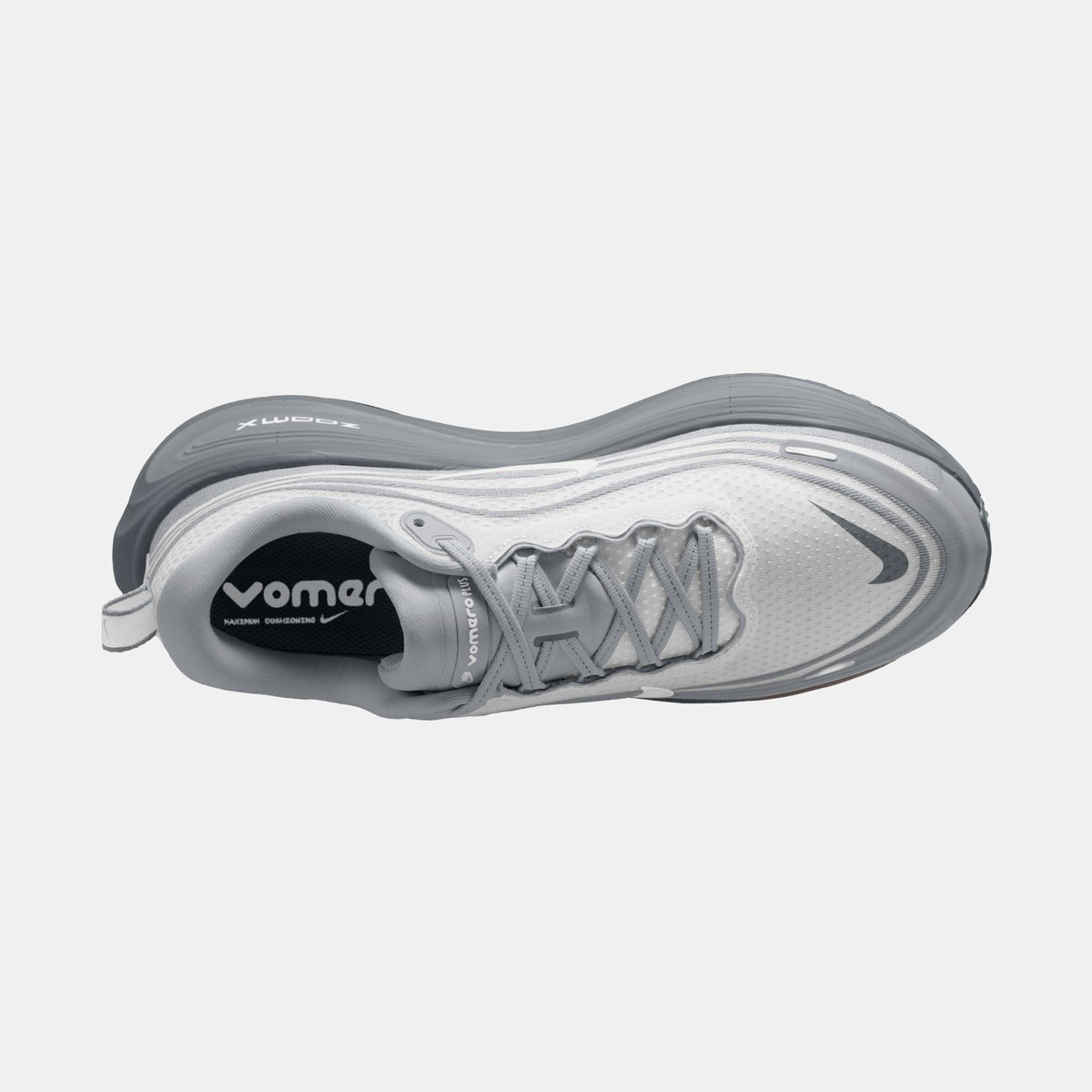 Nike Vomero Plus Wolf Grey men's road running shoes - view 8