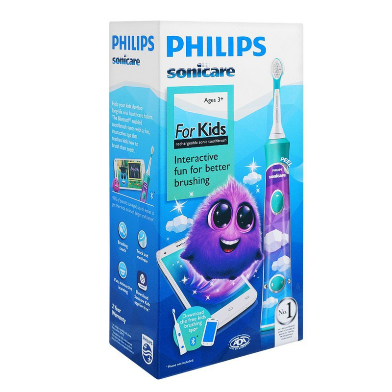 Philips Sonic Electric Toothbrush, Sonicare For Kids HX6321/03