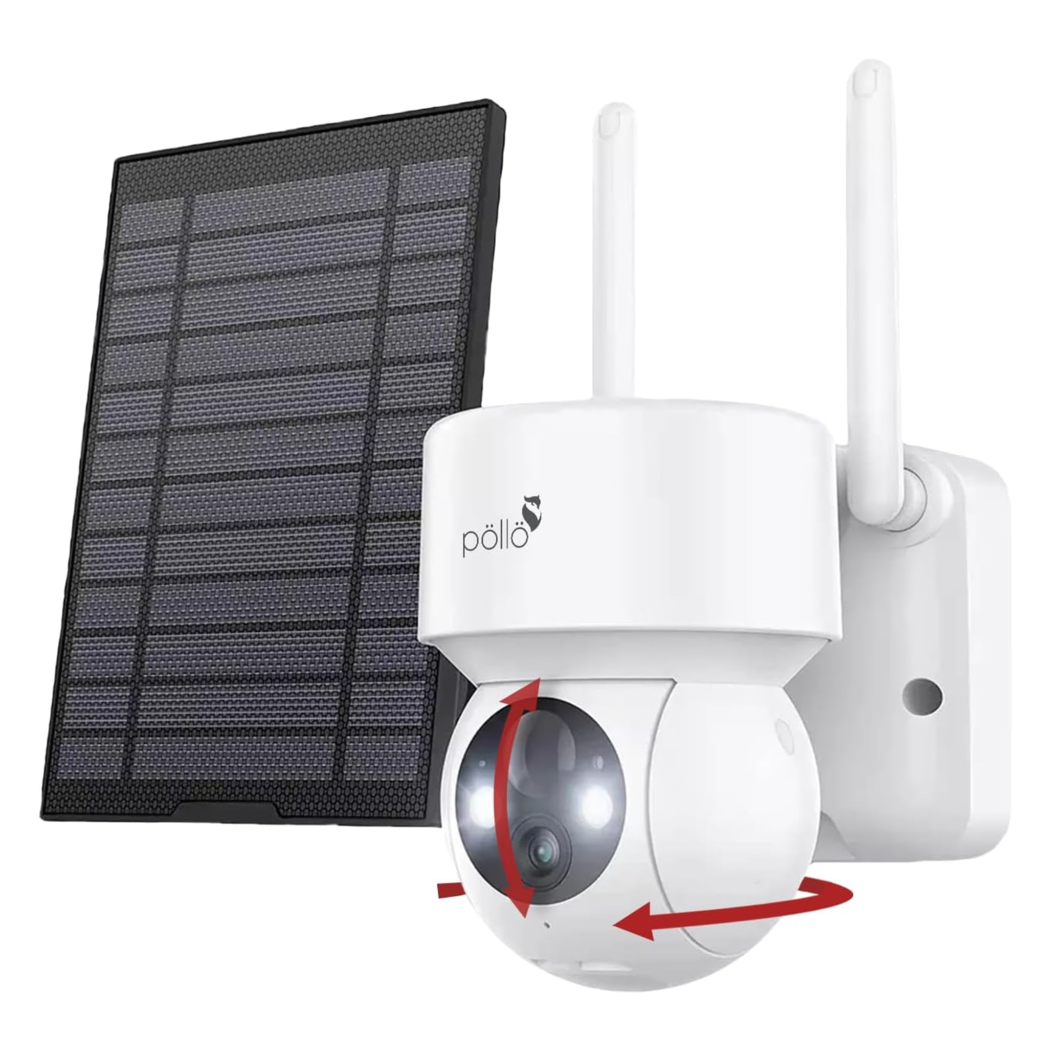 Pollo Pro Solar-Powered Smart Wi-Fi Security Camera PLC-HS204-TB