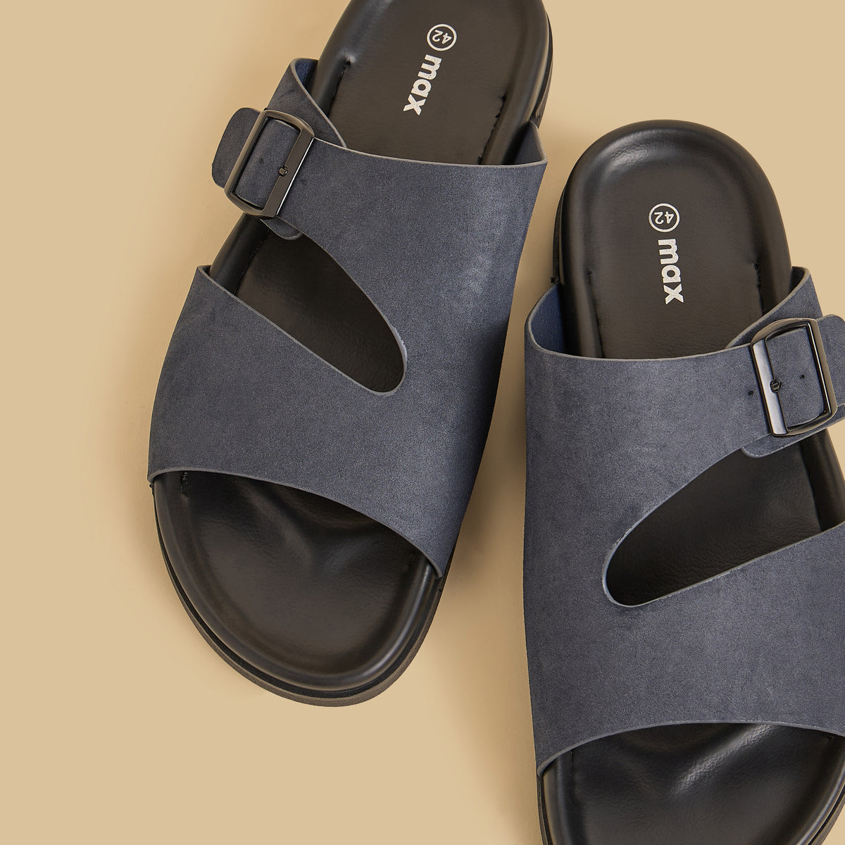 Max Buckle Detail Comfort Sandals Blue for Men - image 3