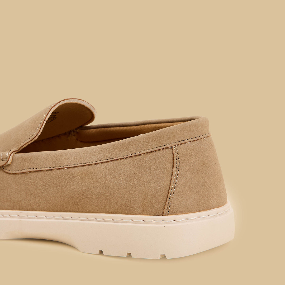 Max Textured Slip-On Loafers Beige for Men - image 5