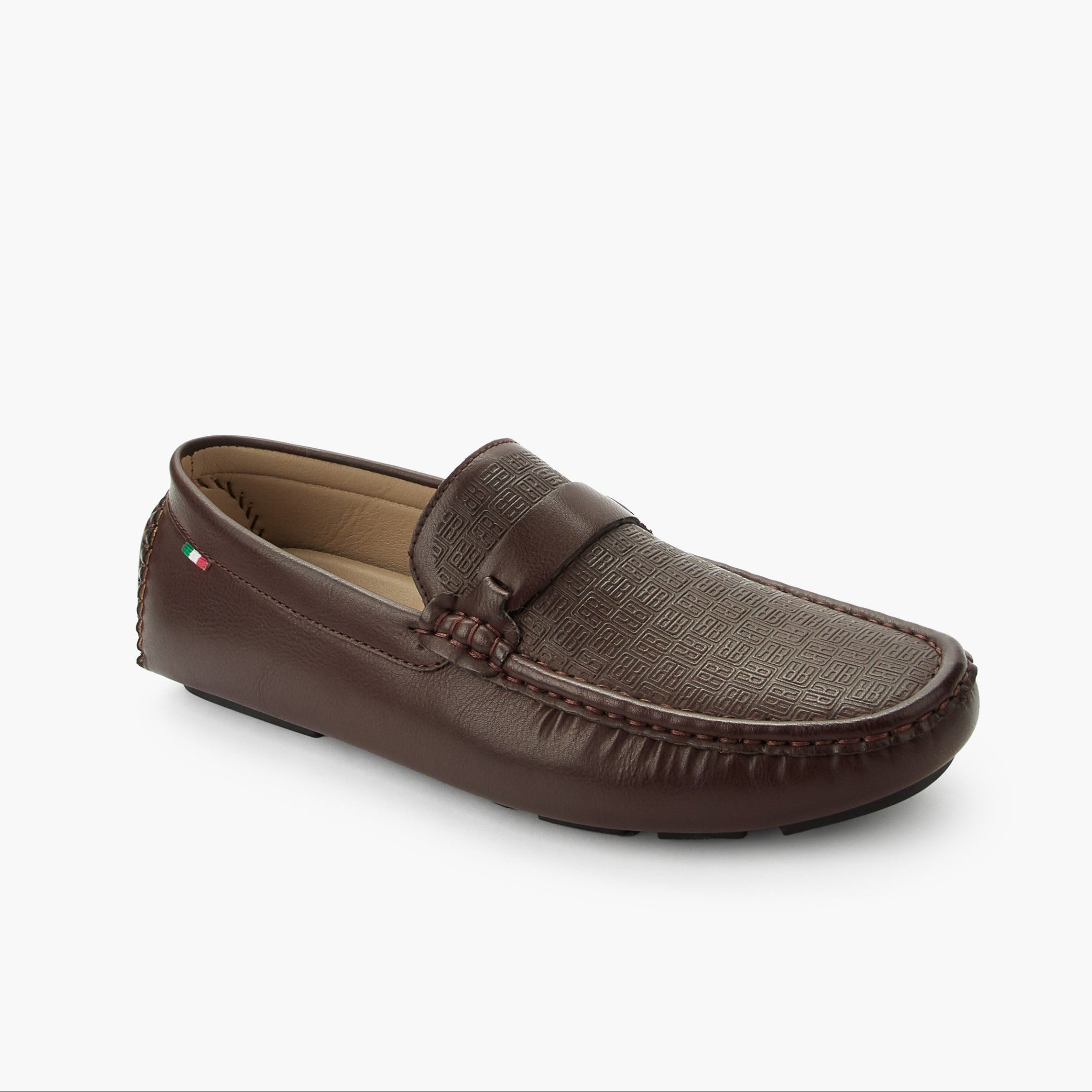 Renzo Ruganni Men Slip-On Moccasins Brown