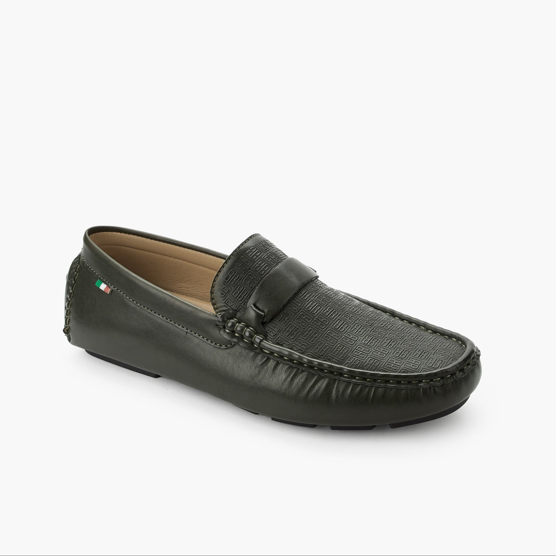 Renzo Ruganni Men Slip-On Moccasins Black
