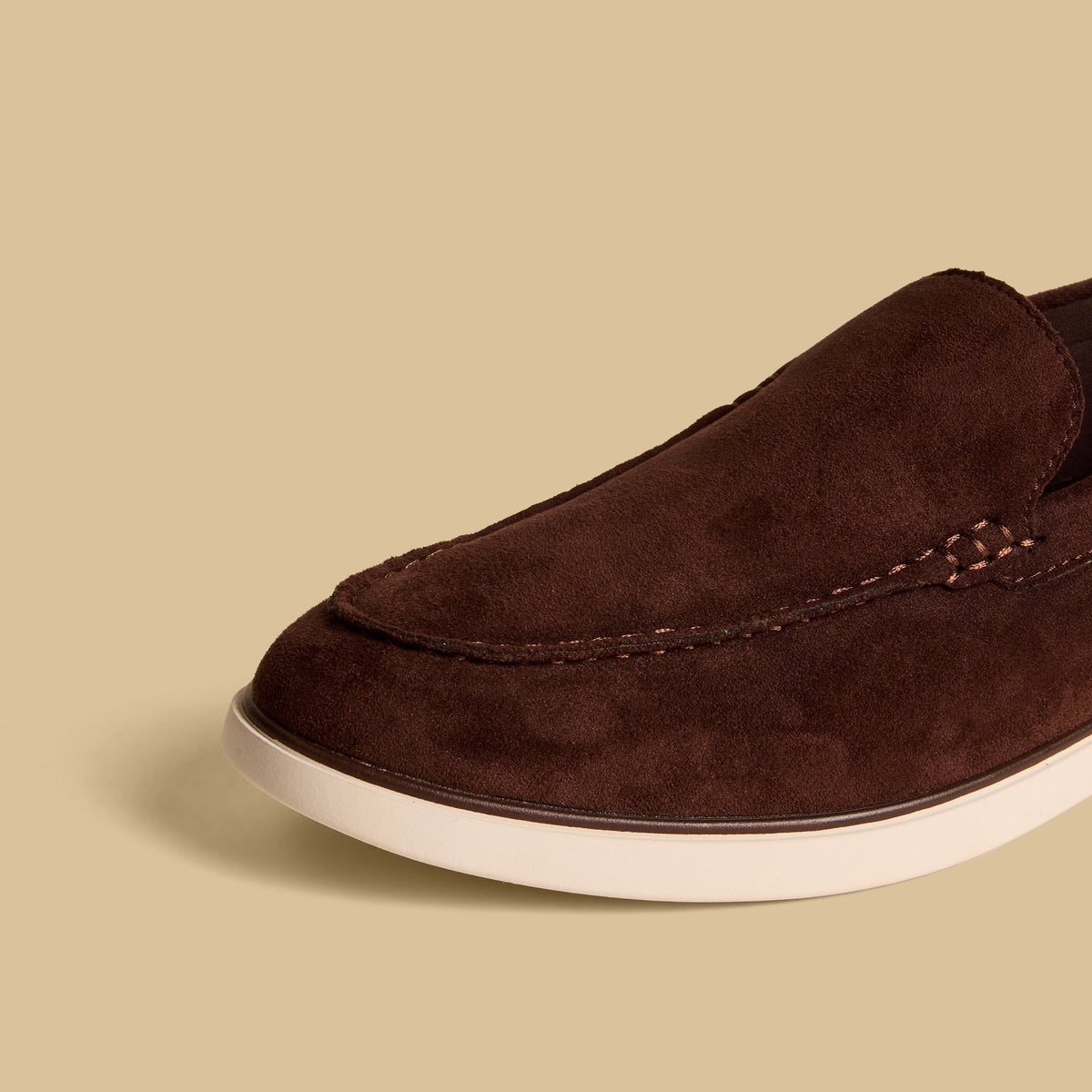 Max Suede Textured Slip-On Boat Shoes Brown for Men - image 4