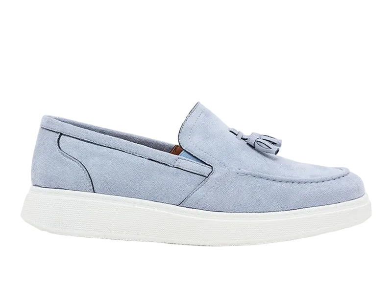 Robert Wood Casual Slip Ons Coffee Blue
