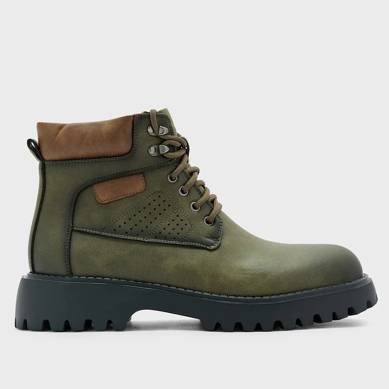 Robert Wood Chunky Boots For Men &nbsp;Olive
