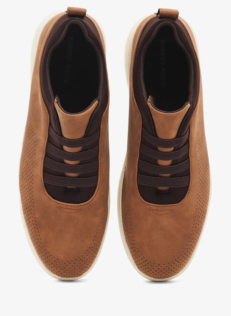 Robert Wood Casual Slip-Ons Brown