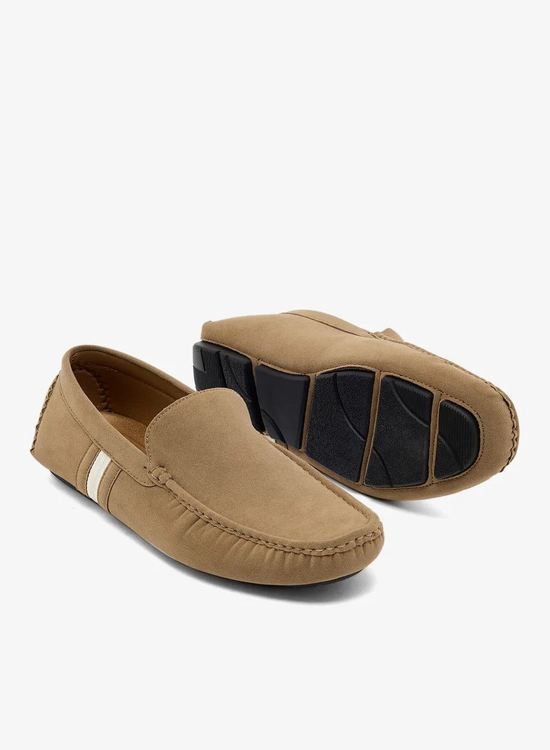 Robert Wood Casual Moccasin Almond Brown