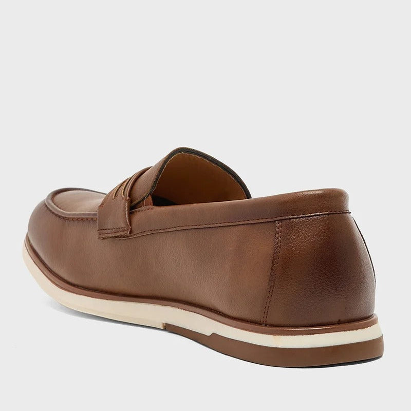 Smart Casual Slip Ons - Brown