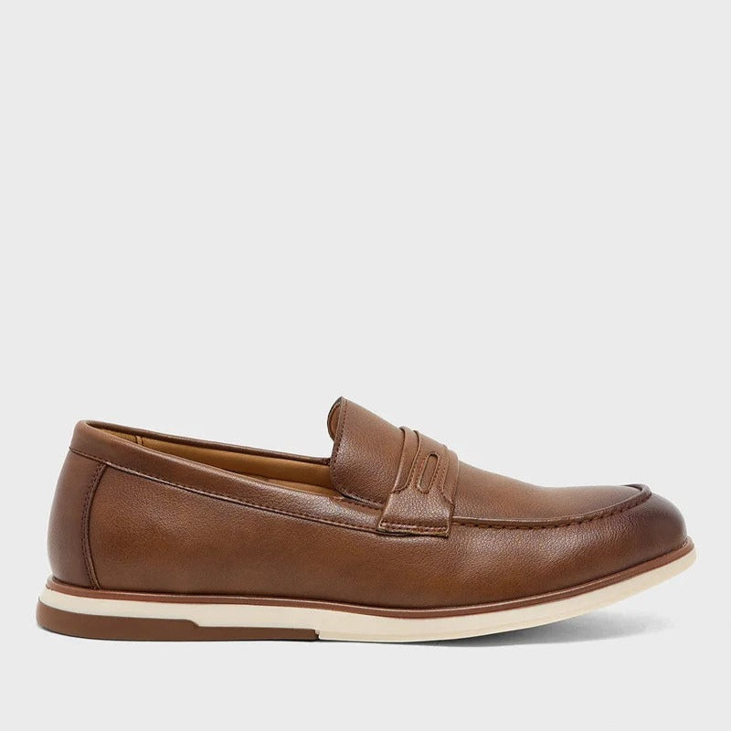 Smart Casual Slip Ons - Brown