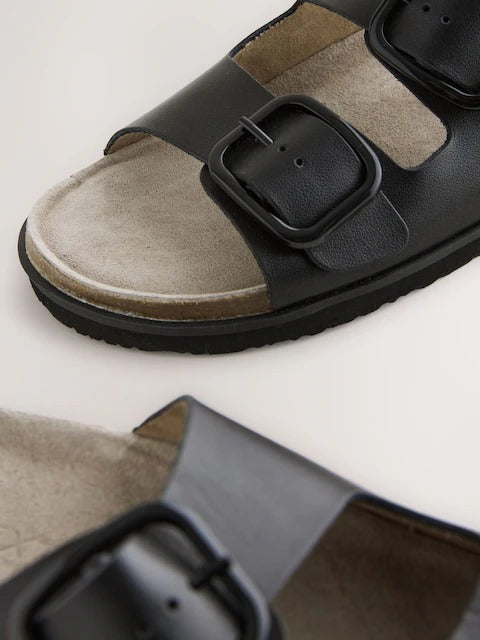 Standard Fit Double Strap Footbed Sandals