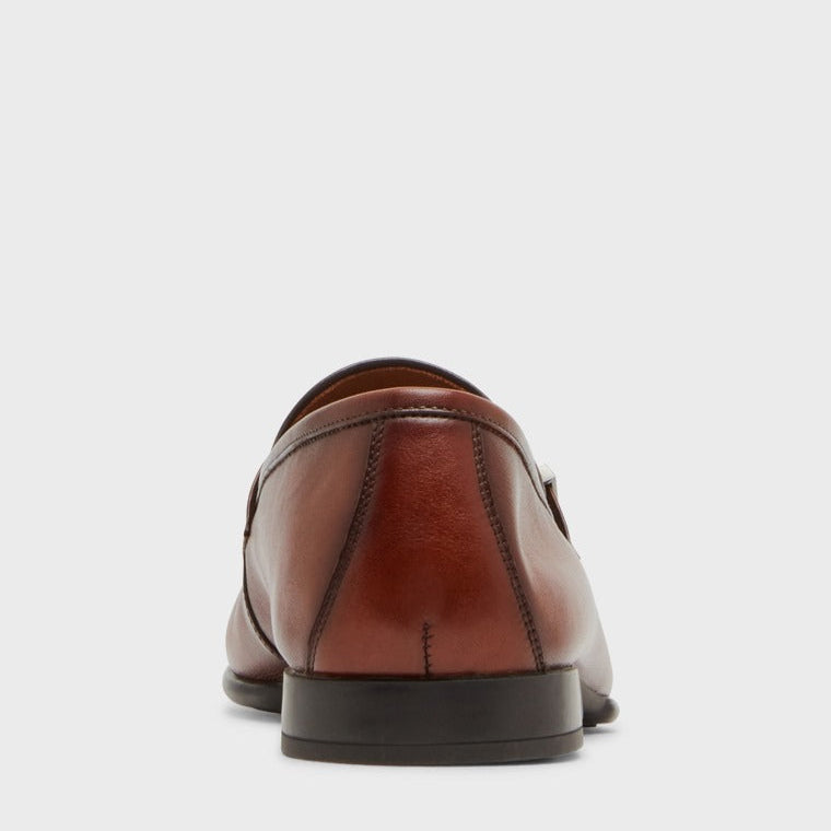 Steve Madden Silas Tan Leather Formal Slip-Ons
