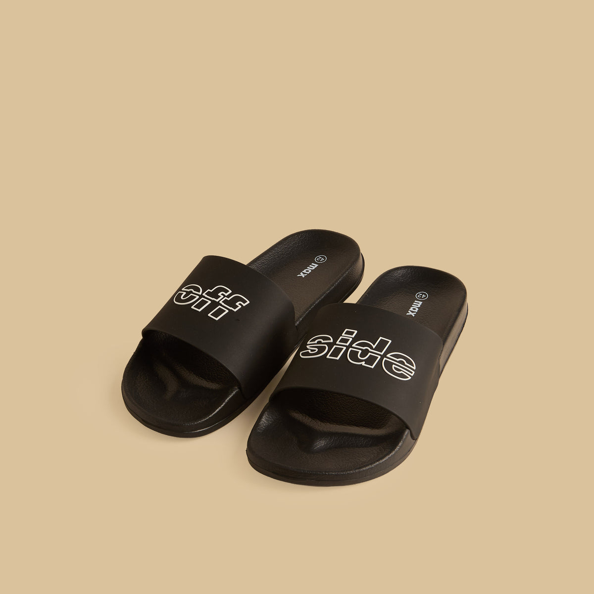 Max Embossed Slides Black for Men - image 1