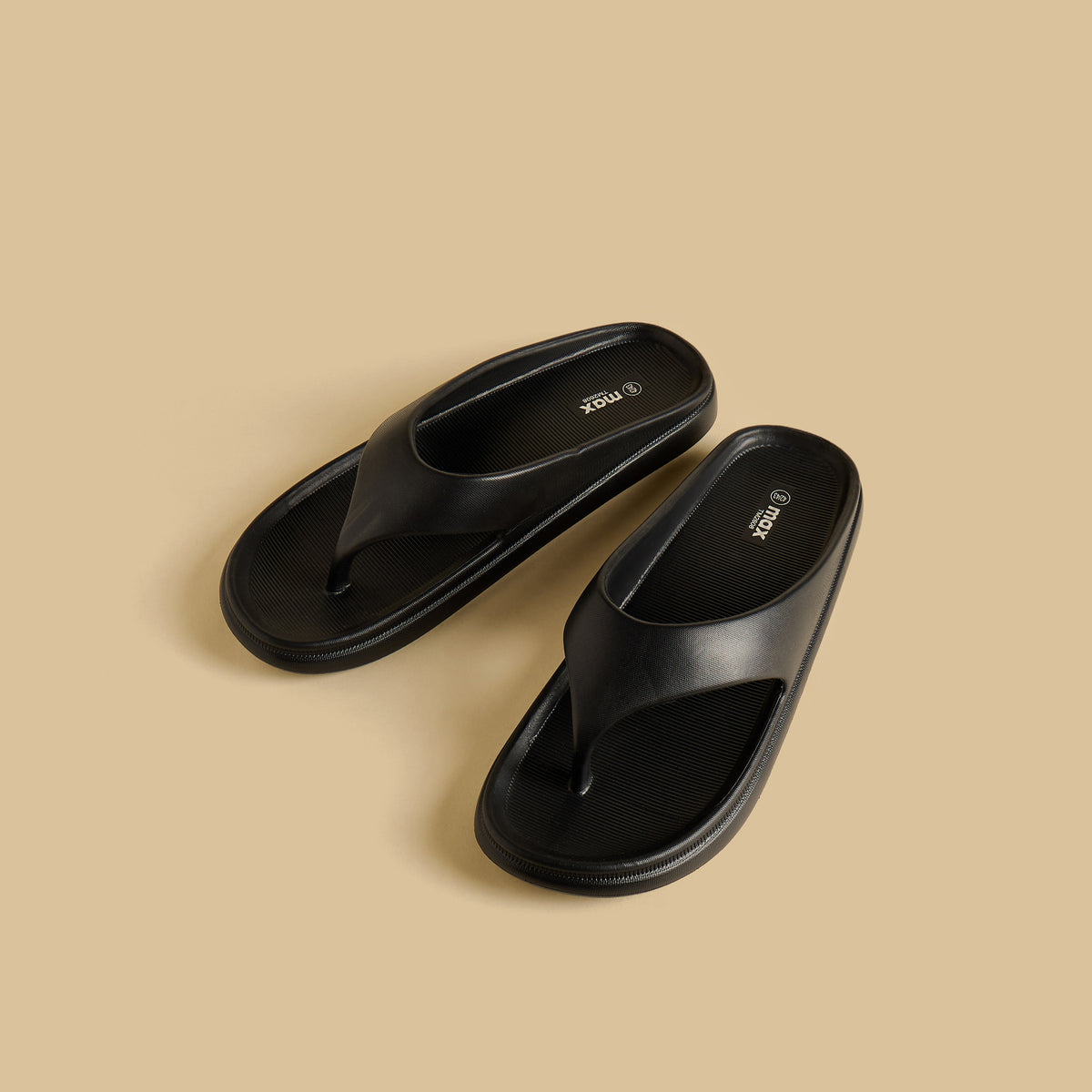 Max Textured Thong Volume Slides Black for Men - image 1