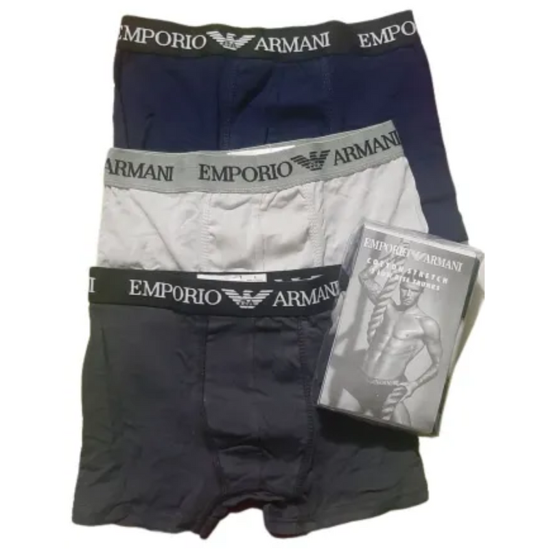 Trunks Pack of 3 For Men Pure Cotton with Essential Comfort Export Quality