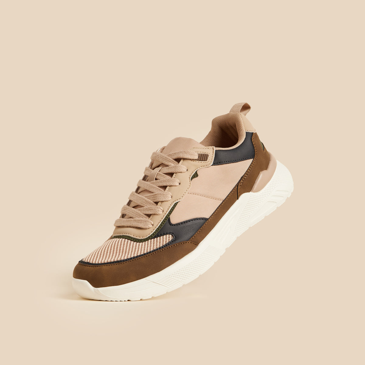 Max Panelled Lace-Up Shoes Brown for Men - image 1