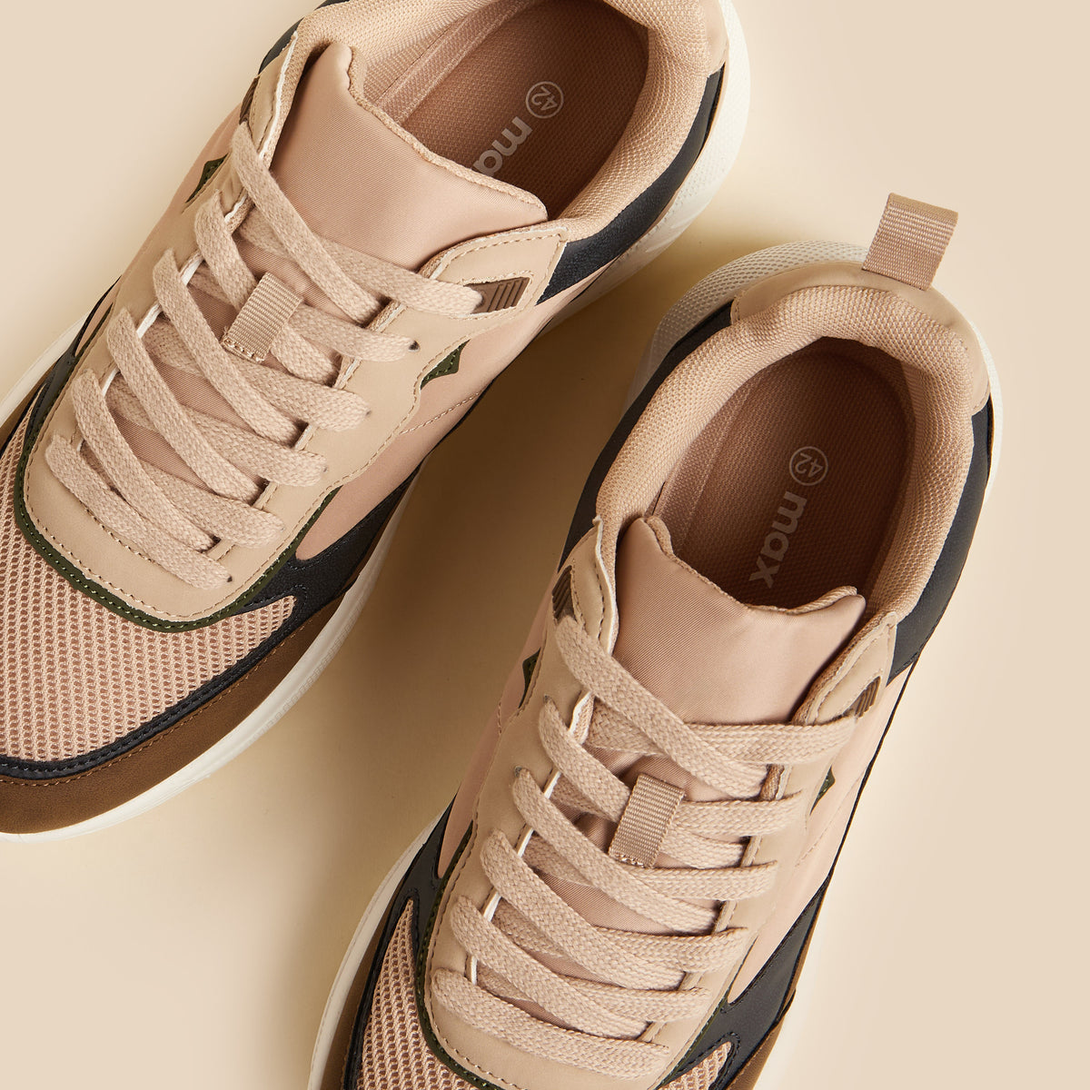 Max Panelled Lace-Up Shoes Brown for Men - image 3