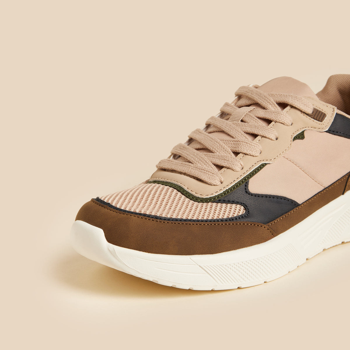 Max Panelled Lace-Up Shoes Brown for Men - image 4