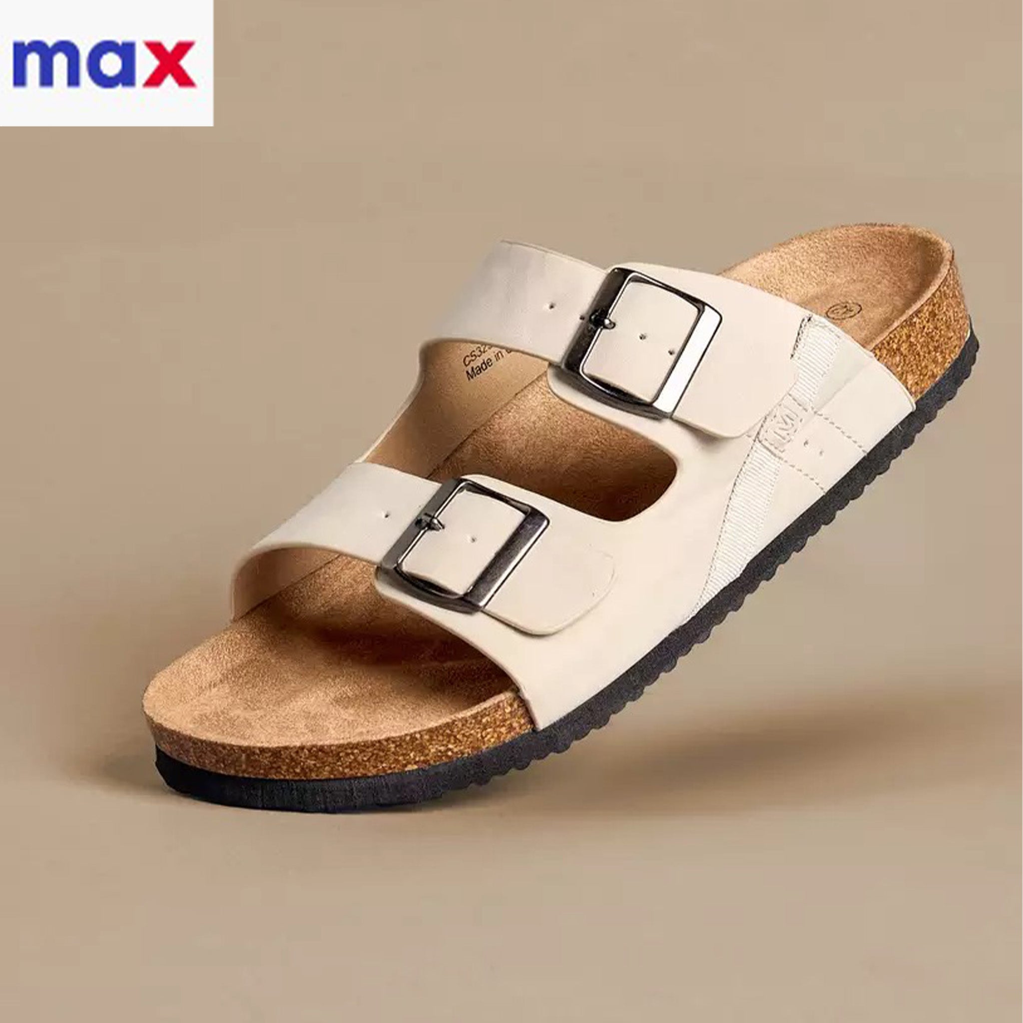 Max Buckle Detail Slip-On Sandals for Men