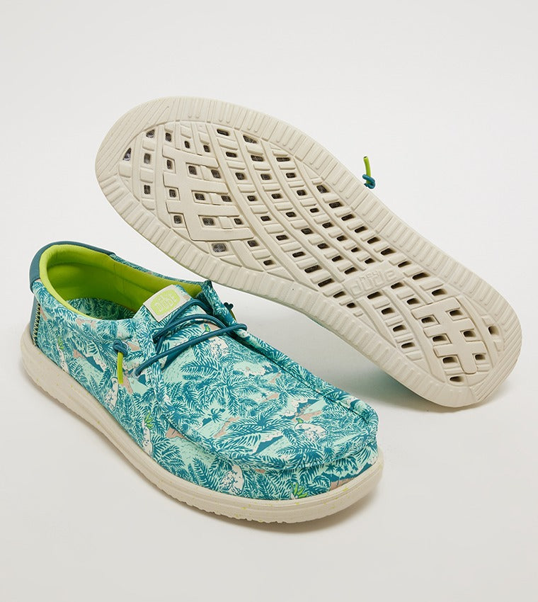 Hey Dude Wally Printed Slip Ons Navy