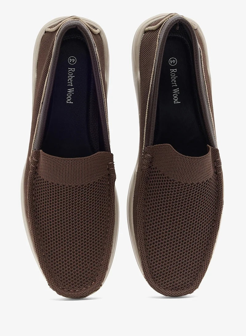 Robert Wood Knitted Loafers for Men