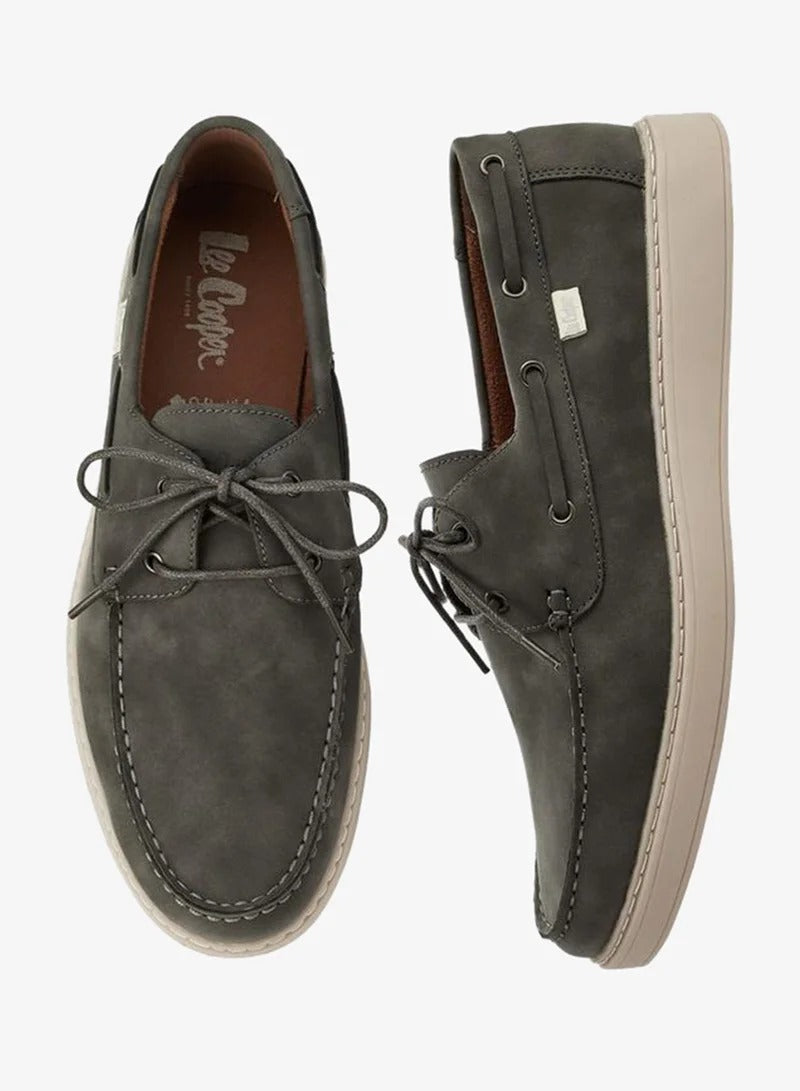 Lee Cooper Men Lace-Up Ankle Sneakers Grey