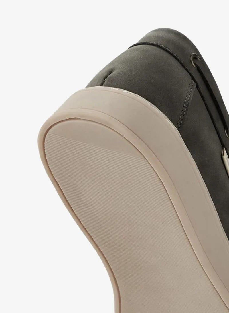 Lee Cooper Men Lace-Up Ankle Sneakers Grey