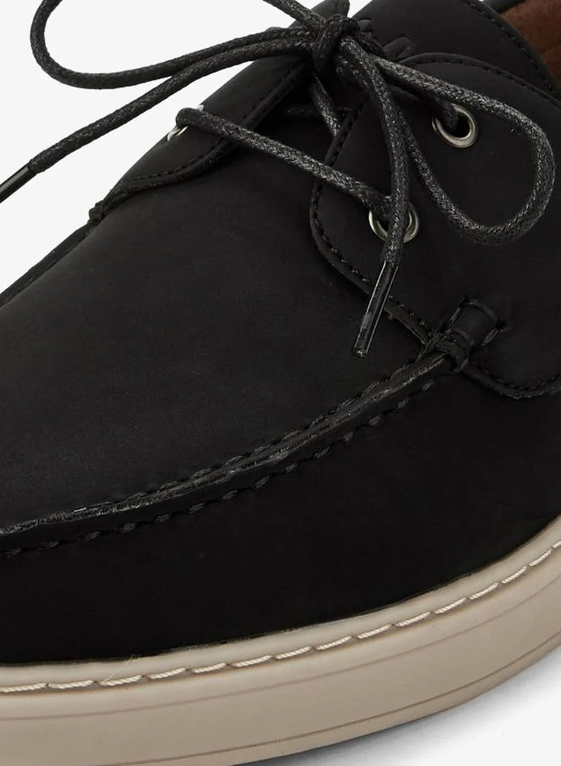 Lee Cooper Men Lace-Up Ankle Sneakers Black