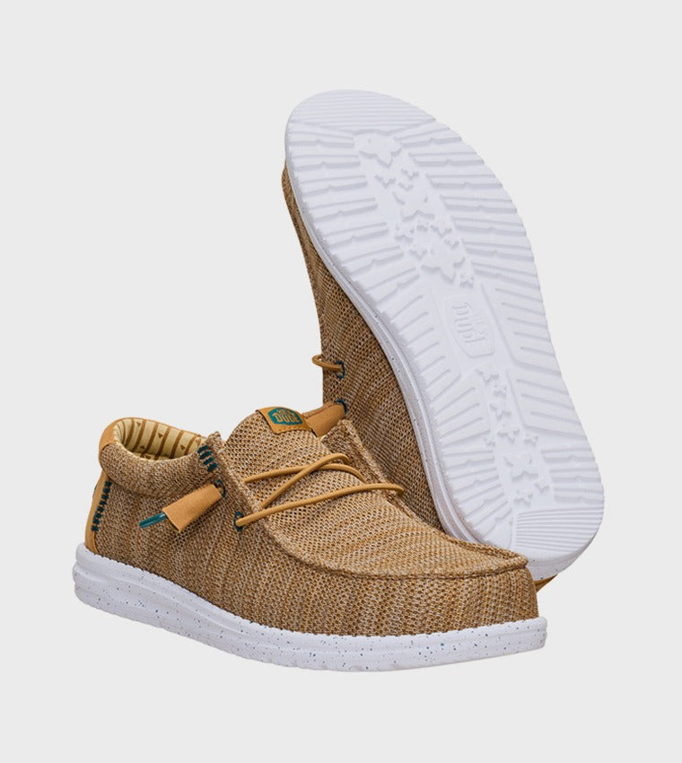 Hey Dude Wally Stretch Socks Shoe Brown